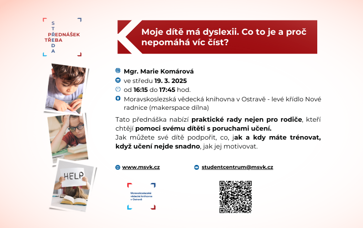 Moje dítě má dyslexii - Co to vlastně je a proč nepomáhá víc číst?